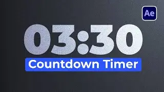 How to Create Countdown  Timer - Easy After Effects Tutorial