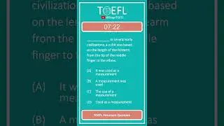 TOEFL Grammar Practice 