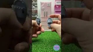 Unboxing Doll Size Shark Slippers, Grey.  Tiny Shoes 