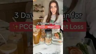 3 Day Meal Plan for PCOS Weight Loss!✨ 