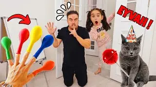 ELİF SİHİRLİ ÇİKOLATALARA DOKUNDUM !! BALON GİBİ ŞİŞTİM! بابا جاب لي بالون - جنى مقداد | طيور بيبي