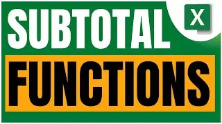 Subtotal in Excel