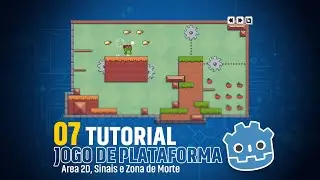 #07 - Tutorial Godot - Jogo de Plataforma 2D - Fall Zone / Area 2D e Sinais