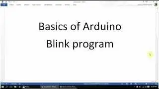 Arduino Programming basic  blinkprogram