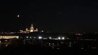 Moon walking in Moscow