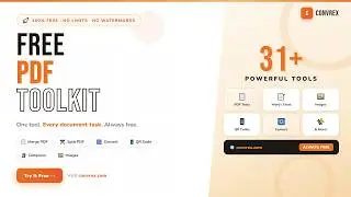Convrex – Free PDF Toolkit | Merge, Split, Convert & More – No Limits!