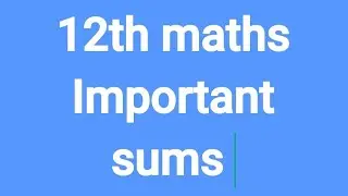 #12th maths exercise 7.9 3rd sum #12th maths important sums # find the smallest possible value of x²