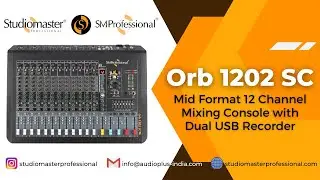 ORB 1202 SC - 12 Ch. Mixing Console w/ 4 AUX, 2 Subgroups, One Knob Compressor & Multi-EFX Processor