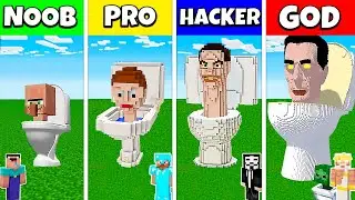 SKIBIDI TOILET All Characters Collection - NOOB vs PRO vs HACKER vs GOD Minecraft Battle Challenge