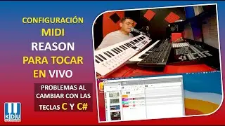 ✅Configuración midi Reason para en vivo - Configuración recomendada por KDU
