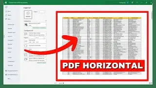 🔁Convert an EXCEL file to PDF in landscape orientation