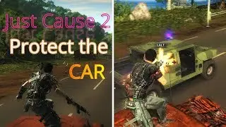 Just Cause 2 | protect the car mission | funny | Demon Divyansh.