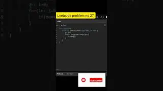 Remove element - 27 #leetcode #java #shorts