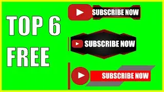 TOP 6 Green Screen Subscribe Button Animated Royalty Free Video 