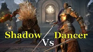 "The Shadow's Embrace: Maliketh vs Rellana - Elden Ring