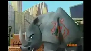 Penguins of Madagascar - King Julien draws on Roy's butt