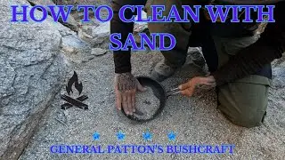 HOW TO CLEAN YOUR DISHES WITH SAND