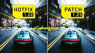 Cyberpunk 2077 - Patch 1.23 vs 1.22 - FPS Comparison