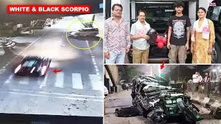 2 Mahindra Scorpio & 2 Porsche Crashed 😢 Two youngsters lost their lives in this