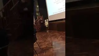 Esther and Daisy speaking at the Book launch of People Like Us
