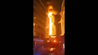 Massive fire breaks out at Nanjing Golden Eagle shopping mall