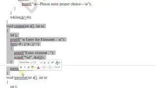 SYBCA Sem 3   Data Structure   Chapter 1 2 4 One D Array Create, Traverse