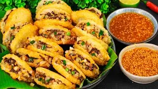 XÔI CHIÊN NHÂN THỊT GIÒN RỤM THƠM NGON CỰC DỄ TẠI NHÀ