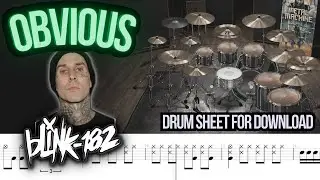 Blink 182 - Obvious (DRUM TRACK / SHEET/ MIDI)
