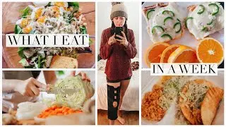 WHAT I EAT IN A WEEK AT HOME + life update!