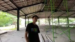 pemasangan plafon pvc di gedung serbaguna kampus itats Surabaya