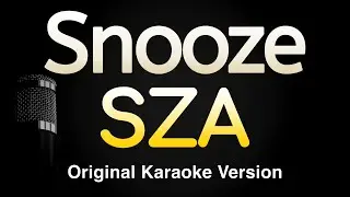 Snooze - SZA (Karaoke Songs With Lyrics - Original Key)