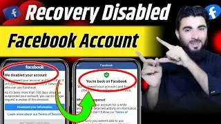 🔥 Disabled Facebook Account Recover | Facebook Account Permanently Disabled | Recover Fb Account