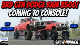 SnowRunner NEW 3RD GEN DODGE RAM 3500 COMING TO CONSOLE!