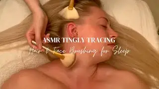 ASMR Soft Touch Face & Hair Brushing on the Beautiful Becca | Nape Attention & Scalp Check for sleep