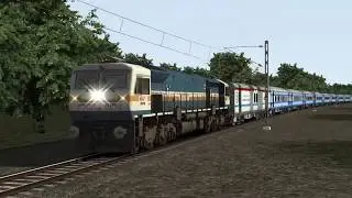 Speed trial of WDP4D + 10 LHB Coaches on Speed Test Track || New Route made by me || Train Simulator