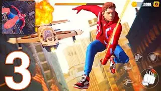 Spider Gangster - Gameplay Walkthrough Part 3 - NEW: Ninja Boss Fight + Combos Unlocked (Android)