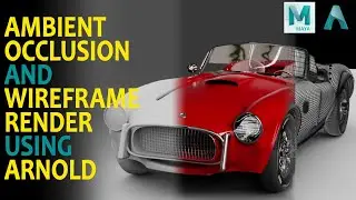 How to Render Wireframe & Ambient Occlusion in Maya | arnold render | Maya 2023