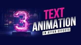 3 Text Animation in After effects | After Effects Tutorial - Hindi