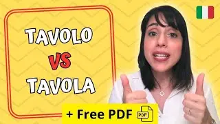 TAVOLO vs TAVOLA 🛑 Don't Make This Common Italian Mistake!