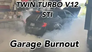 Twin Turbo V12 DCT STI Garage Burnout