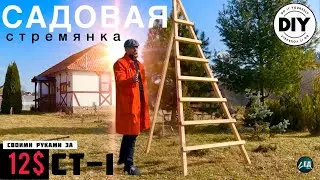 САДОВАЯ ЛЕСТНИЦА СТ-1 стремянка из дерева за 12$