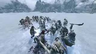 Skyrim: Bandits vs Falmer!