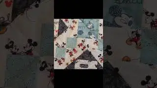 Quilt Reveal! Simple Economy Block Disney Mickey Mouse Quilt 💜 #quilting