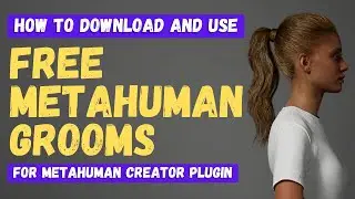 How To Download Free Metahuman Grooms For The Creator Plugin - Unreal Engine 5.6 Metahuman Tutorial