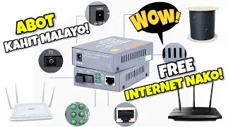 Paano Extend ang Internet Connection ng FIBER gamit ang Fiber Cable at Media Converter