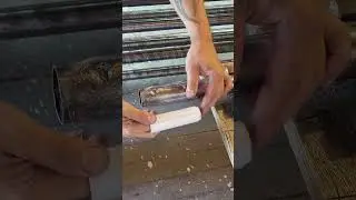 Подготовка столбиков и поручней к грунтованию. #garage