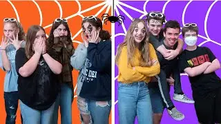 Our Friends Do Our Halloween Makeup Challenge - Boys VS Girls!