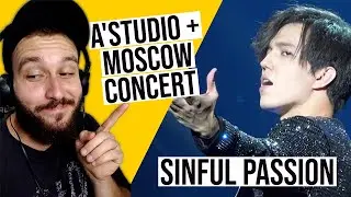 REAÇÃO: Dimash - Грешная страсть (Sinful Passion) A'Studio + Moscow Concert | REACTION