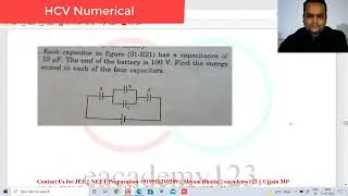 HCV || Find Energy on all Capacitor By shyam bhatia sir