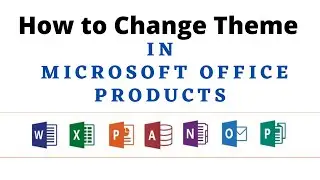 How to Change Microsoft Office Theme in Microsoft Excel | MS Office Theme Change Light to Dark